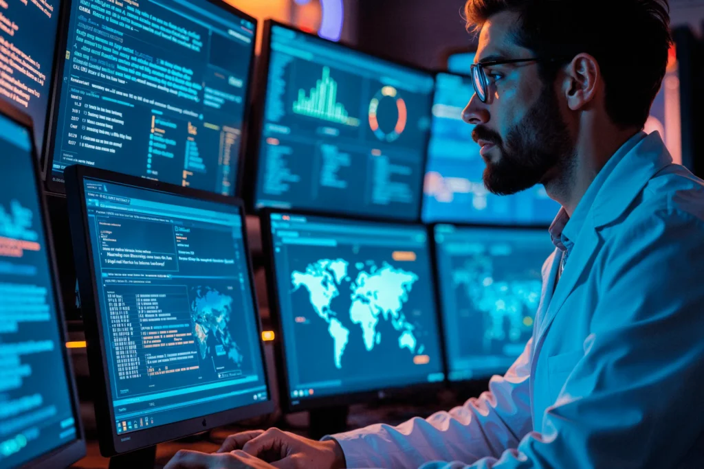 Rapaz utilizando o gerenciamento de TI para impulsionar a gestão da sua empresa