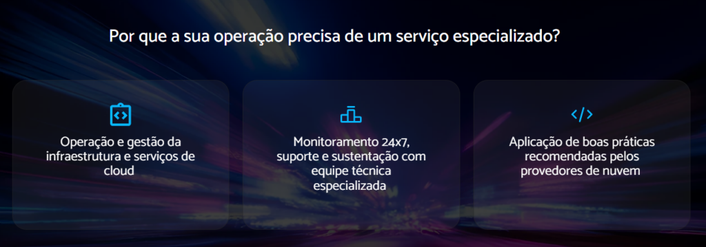 por que a operação precisa de um serviço especializado de monitoramento